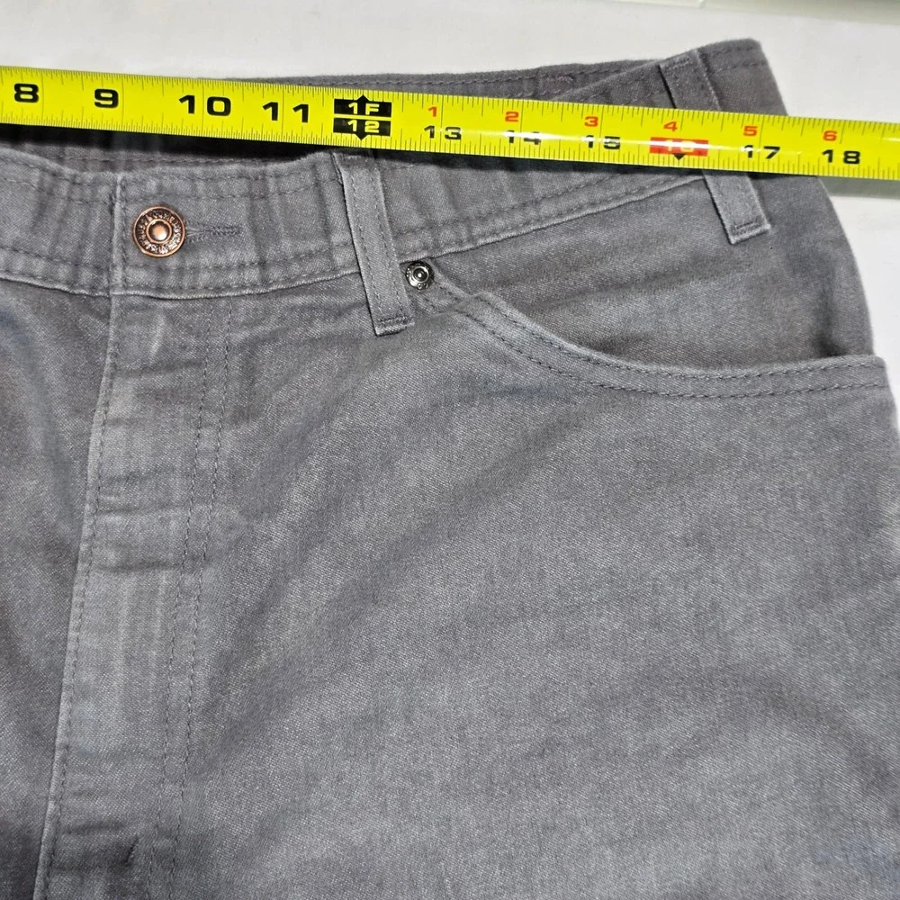Vintage‎ Levis Action Slacks Mens 38x29 Gray Twill Orange Tab Trousers 0501-0873